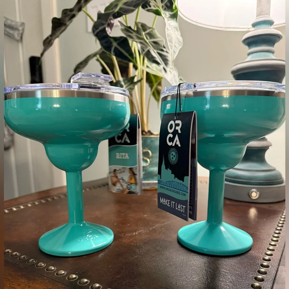 Seafoam orca cups